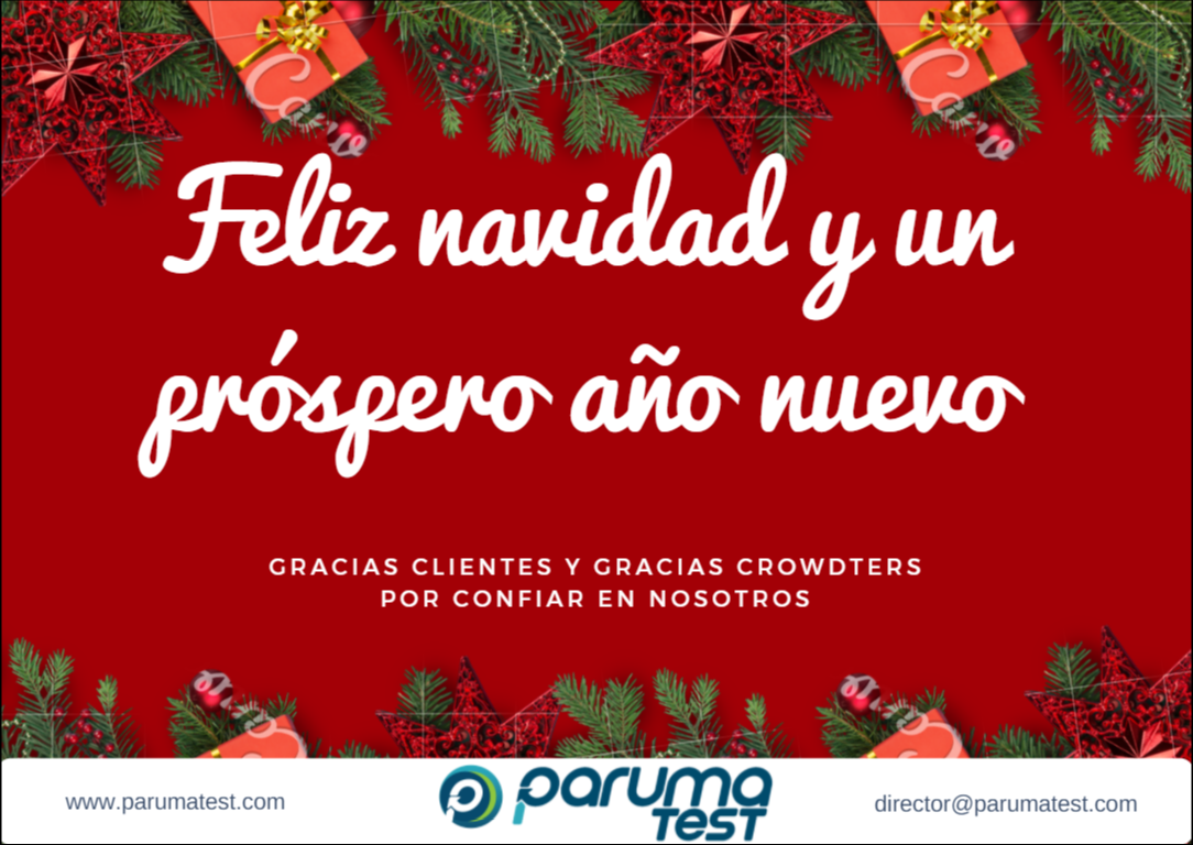 Feliz Navidad y Próspero Año Nuevo